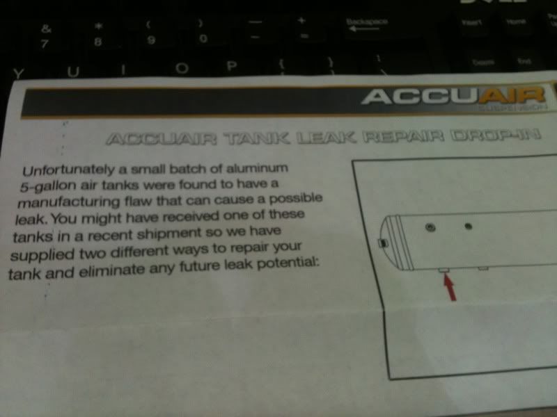 Anyone else get a tank leak repair kit? VW Vortex Volkswagen Forum